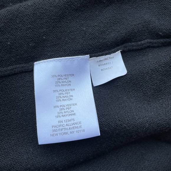 B NEW YORK Recycled 'Ultimate Sweater Duster' in BLACK - Picture 7 of 7